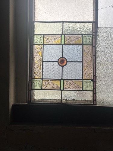 Antique stained glass window - antique,