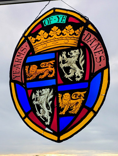 Antique stained glass - antique,