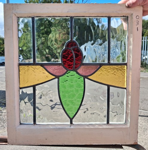 Antique stained glass window - antique,