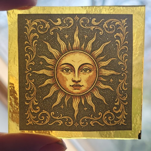 Stained glass sun - sun, piece
