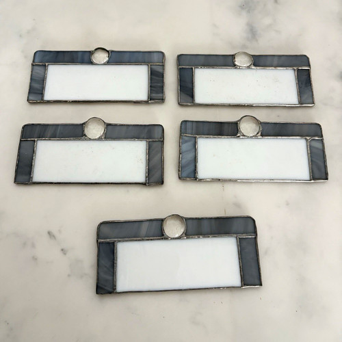 Set art deco leaded - set, 5