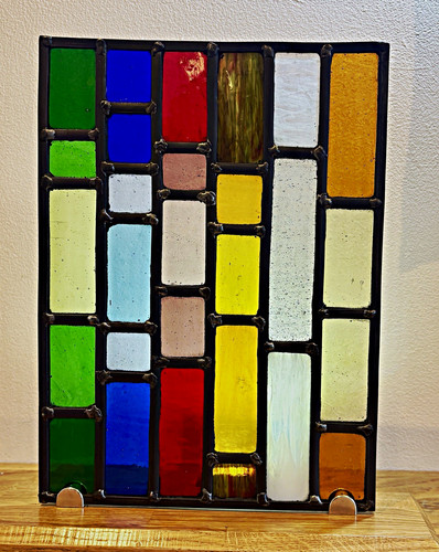 Stained glass leaded panel - leaded,
