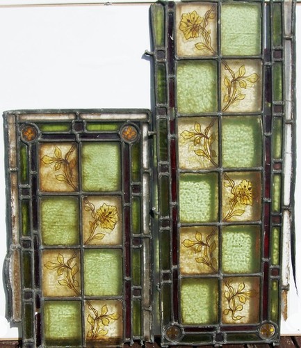 Antique stained glass window - antique,