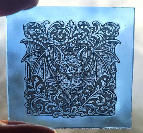Stained glass bat traditional - stained,