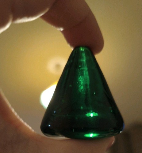 Unusual green glass - green,