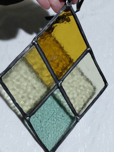Stained glass suncatcher old - glass, suncatcher,