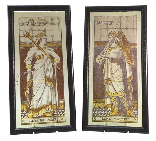 Antique victorian pair stained - antique,