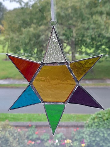 Stained glass window tree - glass, or