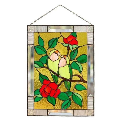 Handmade stained window panel - stained,