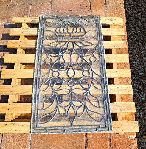 Antique art nouveau leaded - art,