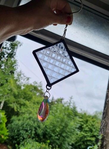 Small old stained - small, glass