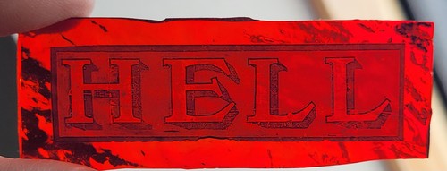 Stained glass hell - glass,