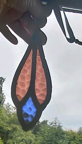 Stained glass suncatcher old - stained,