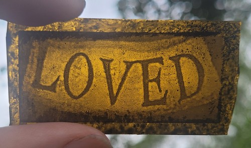 Stained glass loved - loved, church
