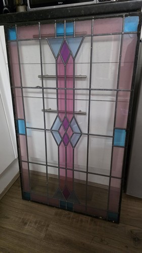 Vintage stained glass - vintage, leaded