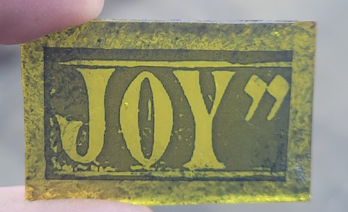 Stained glass joy yellow - stained,