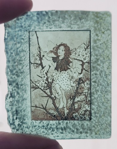 Stained glass fairy piece kiln