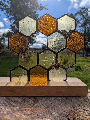 Stained glass honeycomb
