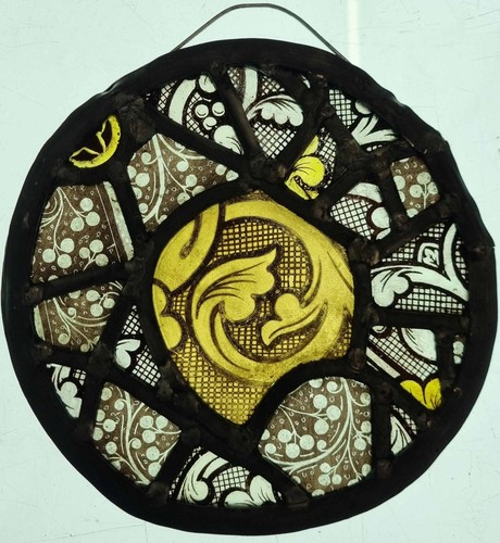 Stained and painted - , glass