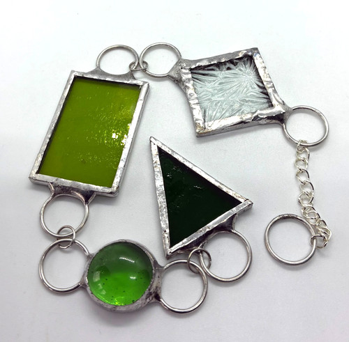 F078 stained glass suncatcher - glass,