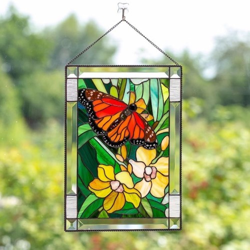Handmade stained window panel - stained,