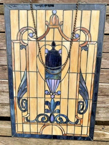 Stained glass window panel - stained,