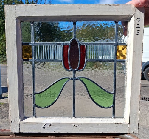 Antique stained glass window - glass,