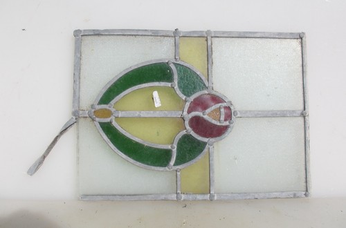 Antique stained glass window - antique,