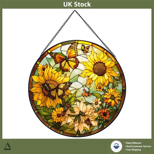 Vibrant sunflower hand painted - sunflower,
