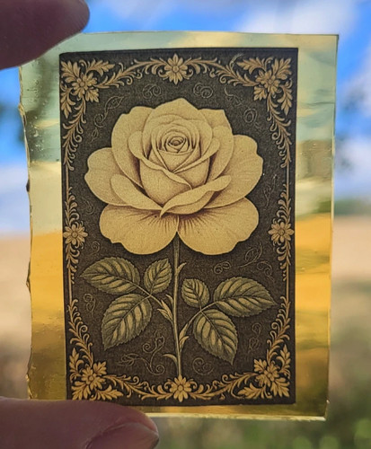 Stained glass flower - , piece