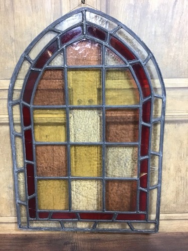 Antique leaded stained glass - antique,