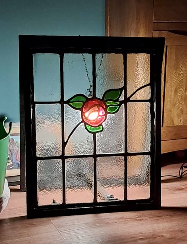 Restored stained glass leaded - restored,