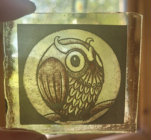 Stained glass owl - stained,