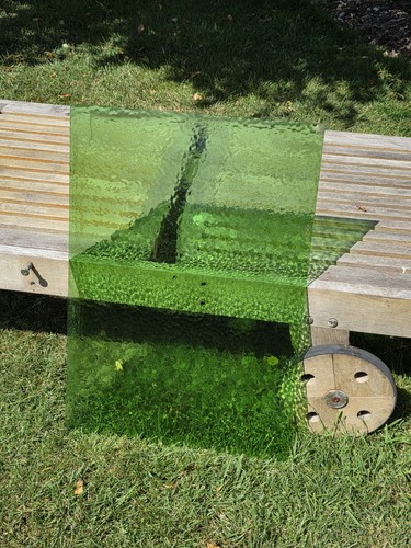 Victorian stained bubble leaf - ,