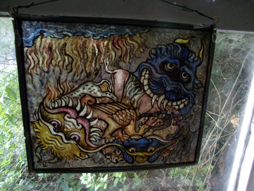 Stained glass window - stained,