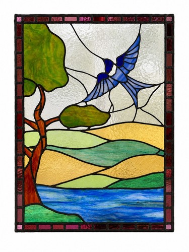 Large contemporary stained - large,