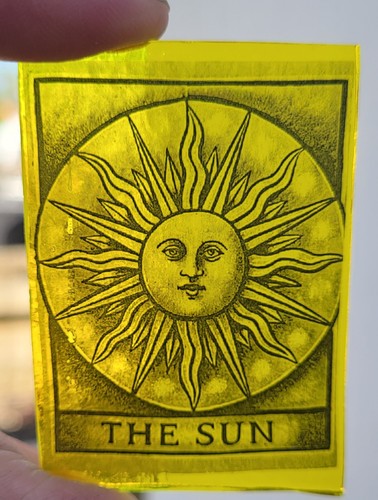 Stained glass sun - stained, yellow