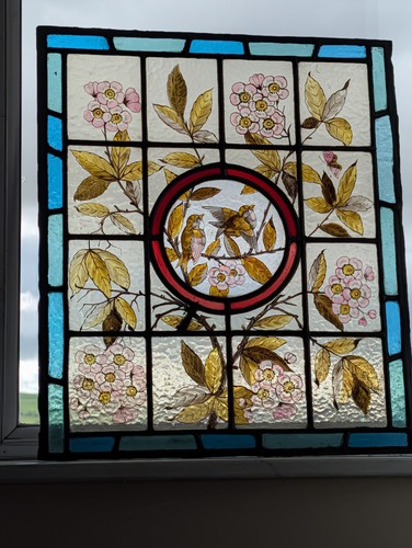 Victorian stained glass window - glass,