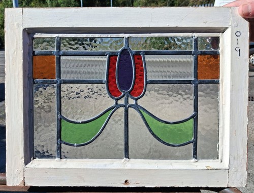 Antique stained glass window - antique,